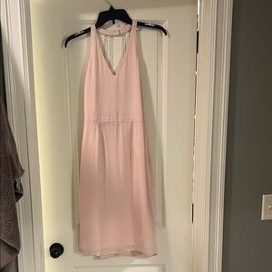 bebe Light Pink Backless Dress